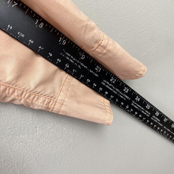 LL Bean Shirt Mens Medium Peach Lightweight Nylon Outdoor Fishing Vented Pockets - Picture 9 of 10